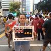 Protest Hong Kong handover day